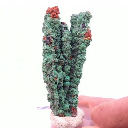 Malachite Stalactite W/Azurite & Limonite