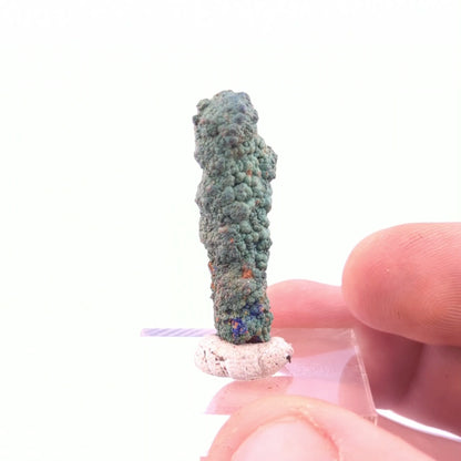 Malachite Stalactite W/Azurite & Limonite