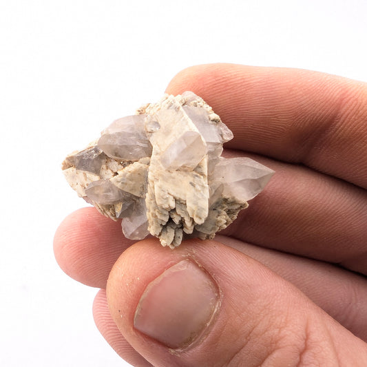 Smoky Quartz On Feldspar